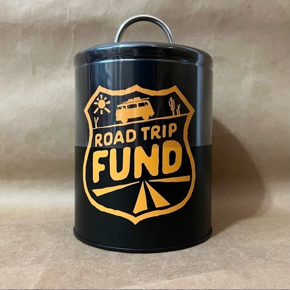 Smart Gear | NWT Coin Bank Can Auto Gift Set Road Trip Travel Fund Storage Jar - Picture 1 of 8